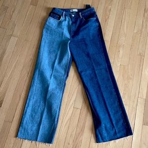 Two tone jeans Zara